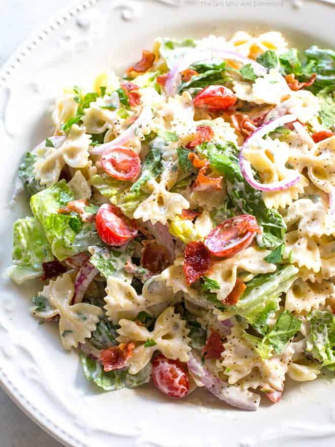 BLT Pasta Salad | The Girl Who Ate Everything