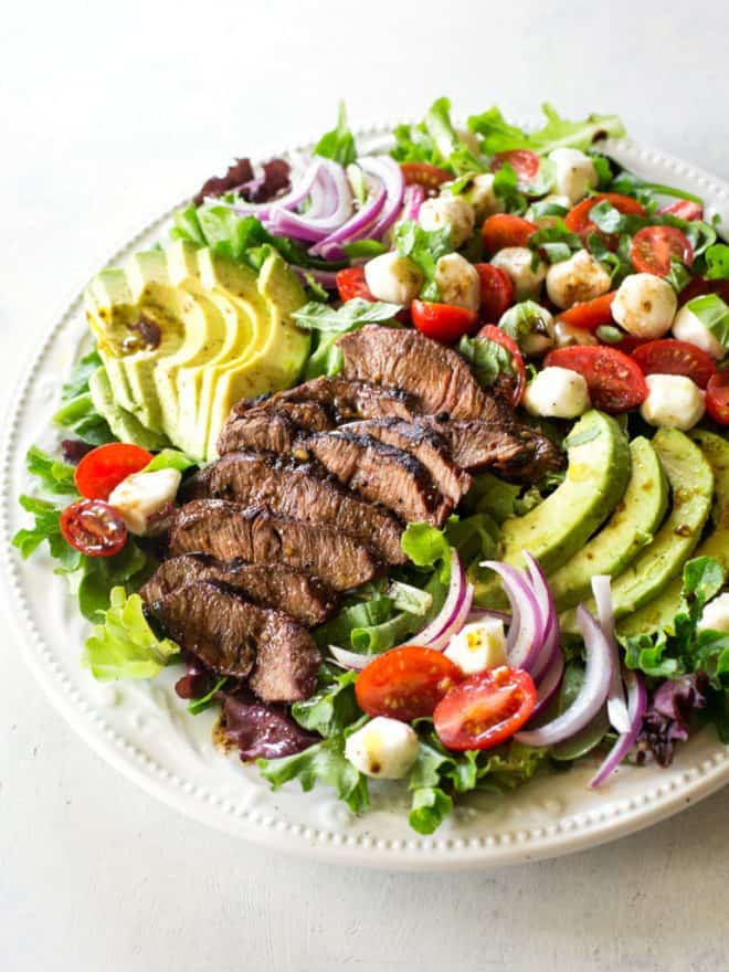 Caprese Steak Salad | The Girl Who Ate Everything