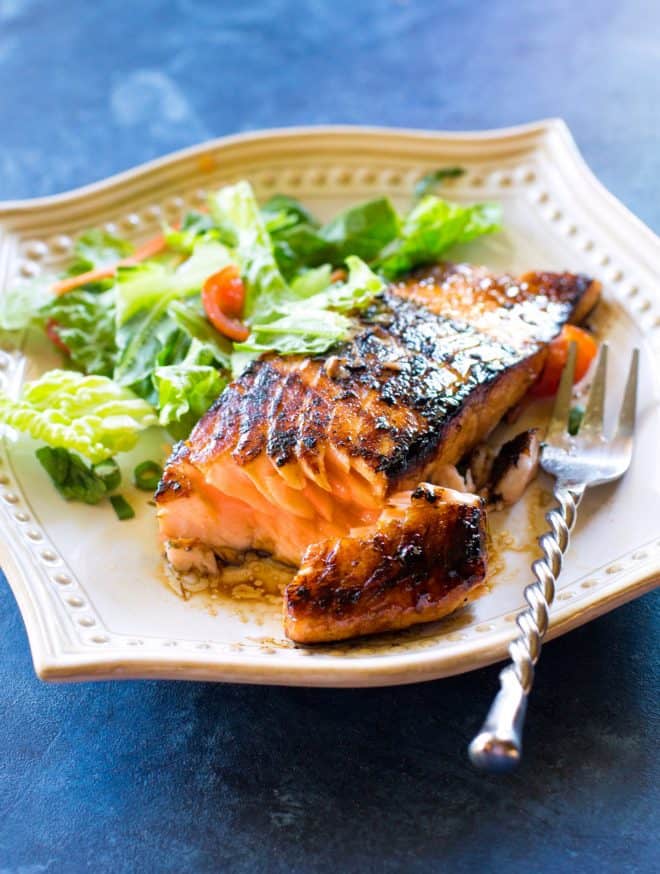 Grilled Asian Salmon Dinner Recipe Healthy - The Girl Who Ate Everything