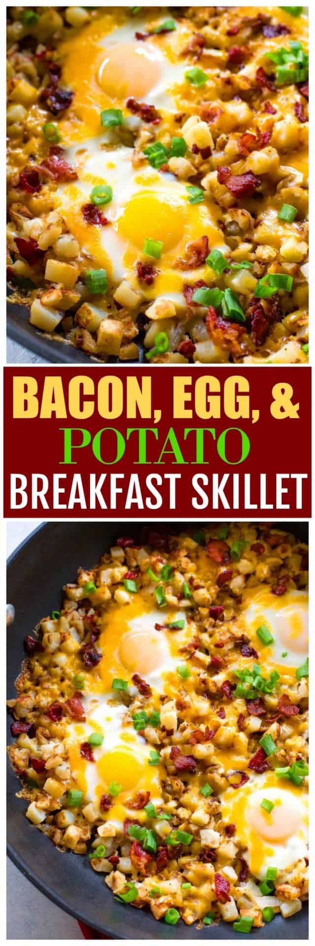 Bacon, Egg, and Potato Breakfast Skillet | The Girl Who Ate Everything