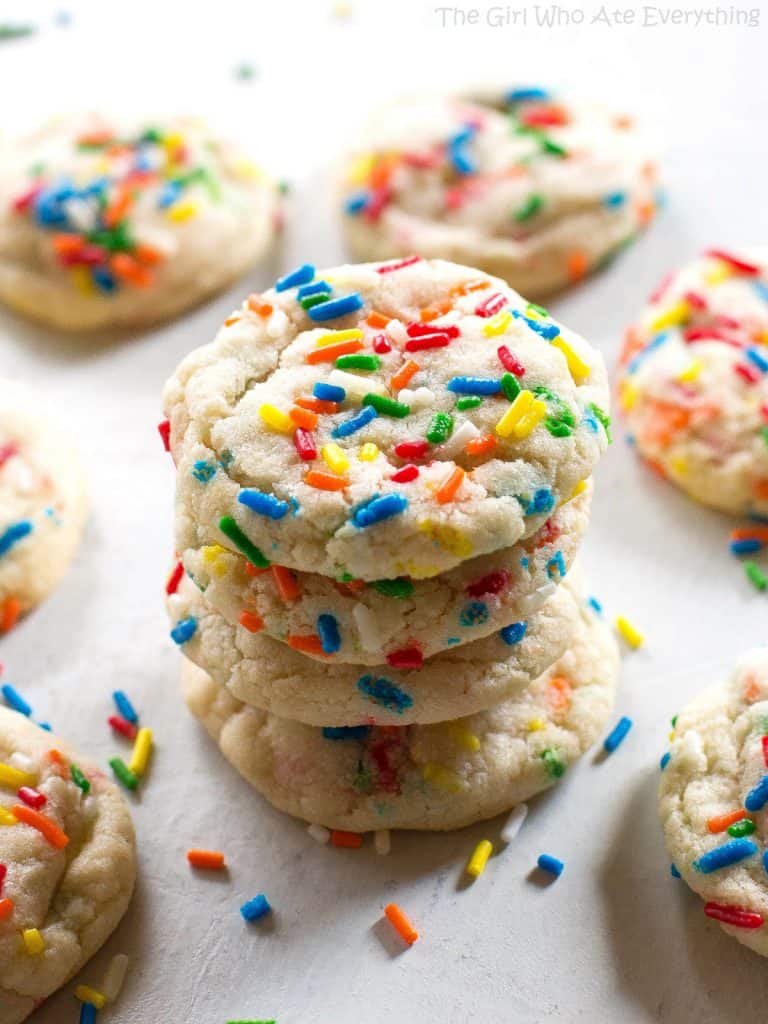 Sprinkle Cookies - The Girl Who Ate Everything Desserts