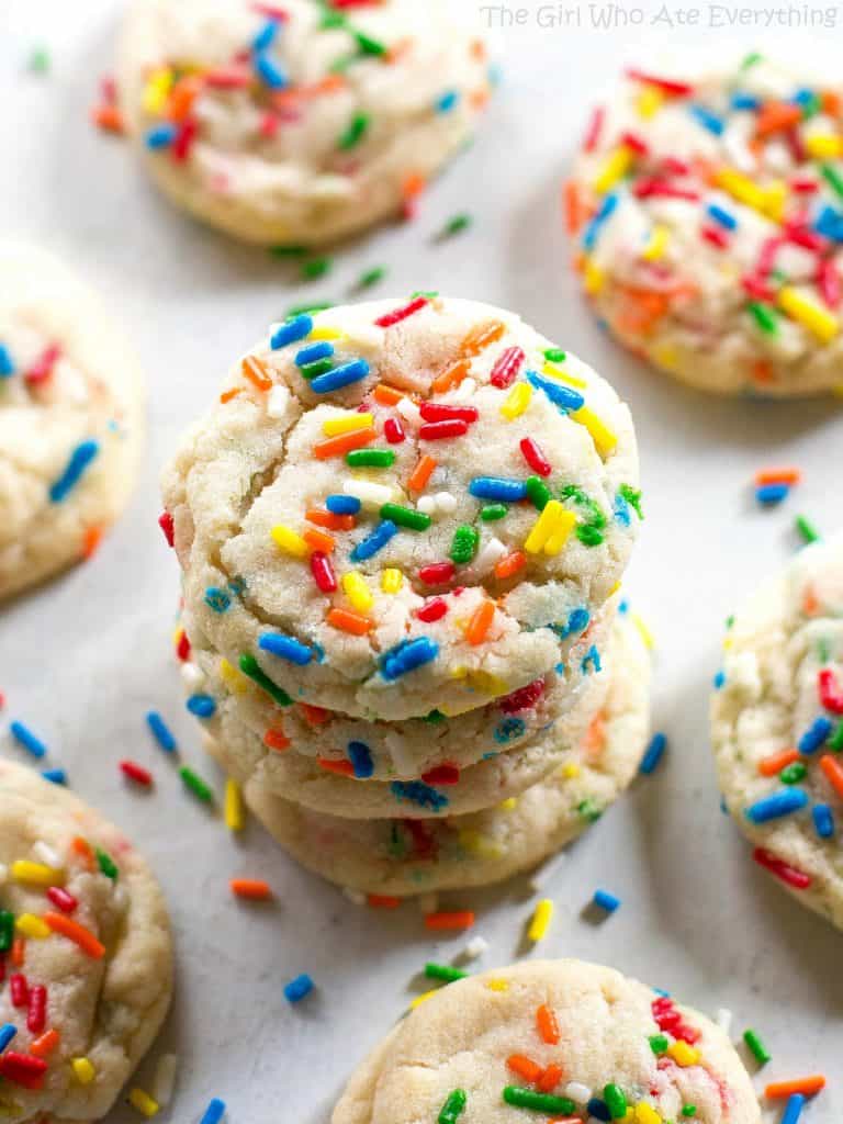 Sprinkle Cookies - The Girl Who Ate Everything Desserts