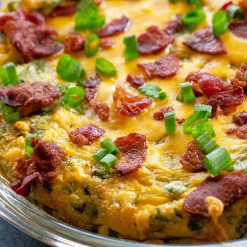 Bacon Asparagus Frittata Recipe - The Girl Who Ate Everything