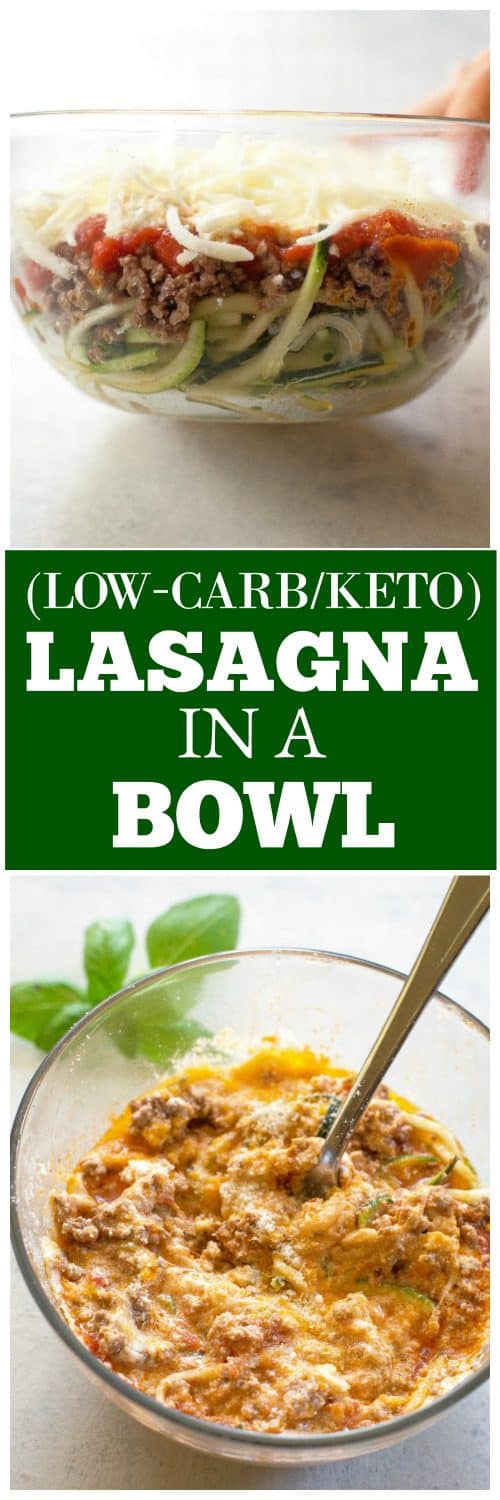 Lasagna In a Bowl (Low-Carb and Keto) - The Girl Who Ate Everything
