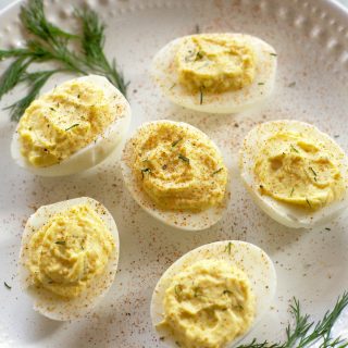 Horseradish Deviled Eggs - The Girl Who Ate Everything