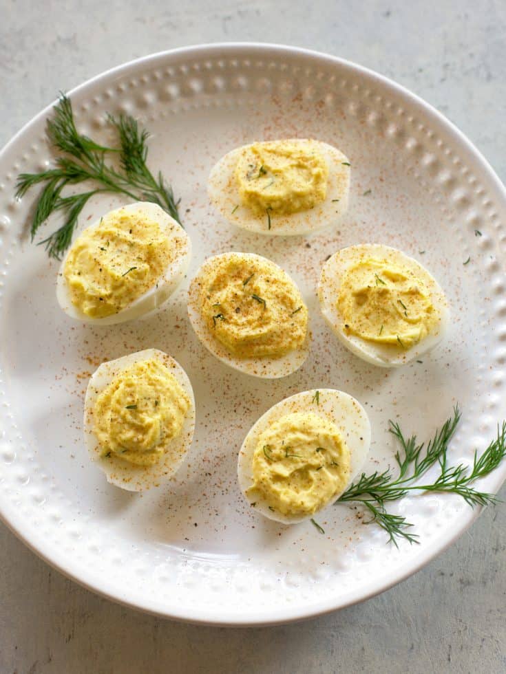 Horseradish Deviled Eggs - The Girl Who Ate Everything