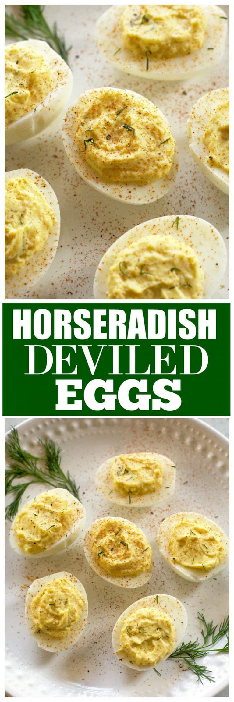 Horseradish Deviled Eggs - The Girl Who Ate Everything