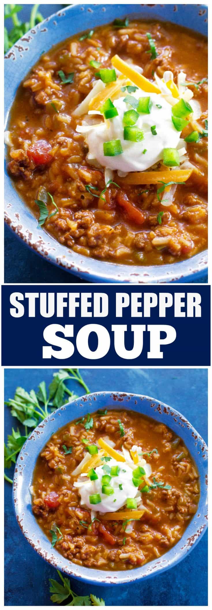 Stuffed Pepper Soup | The Girl Who Ate Everything