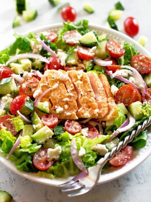 Greek Salmon Salad - The Girl Who Ate Everything