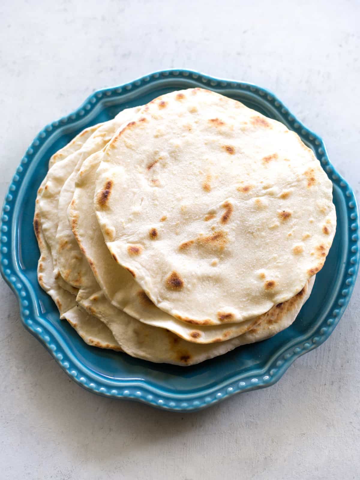 Homemade Flour Tortillas Recipe - The Girl Who Ate Everything