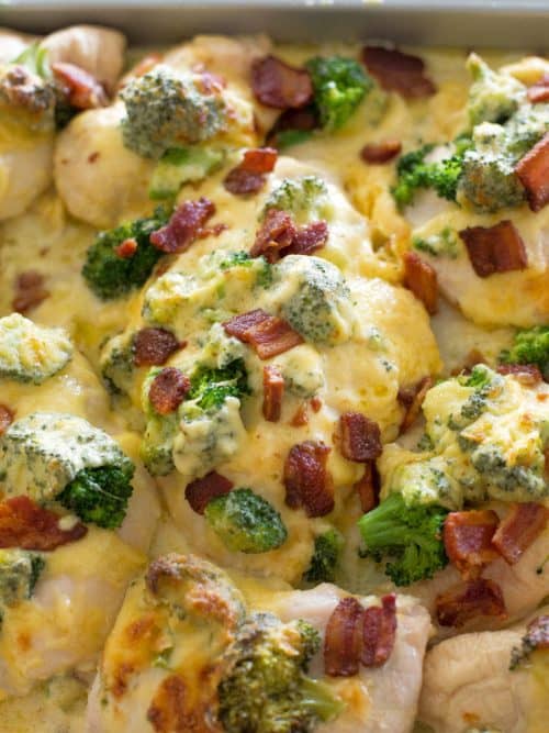 Cheesy Broccoli Bacon Chicken | The Girl Who Ate Everything