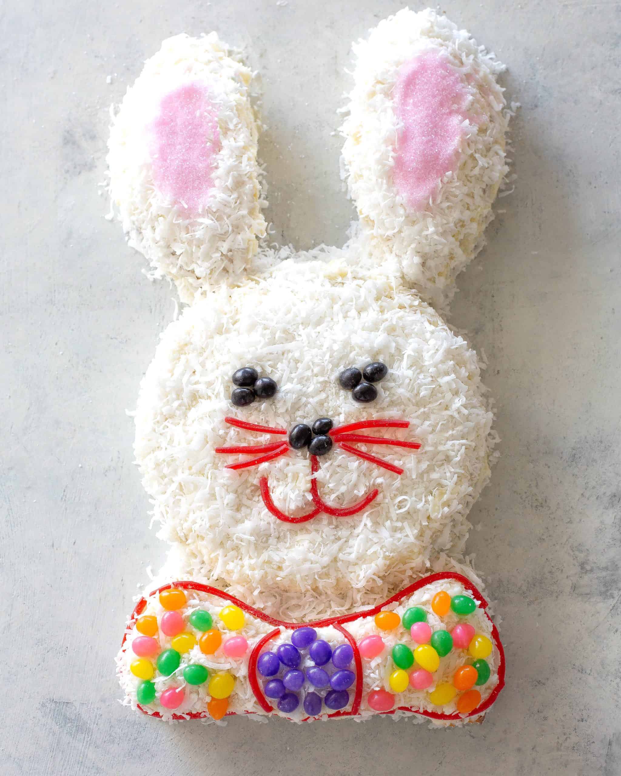EASIEST Easter Bunny Cake Recipe - Simple and Festive!!