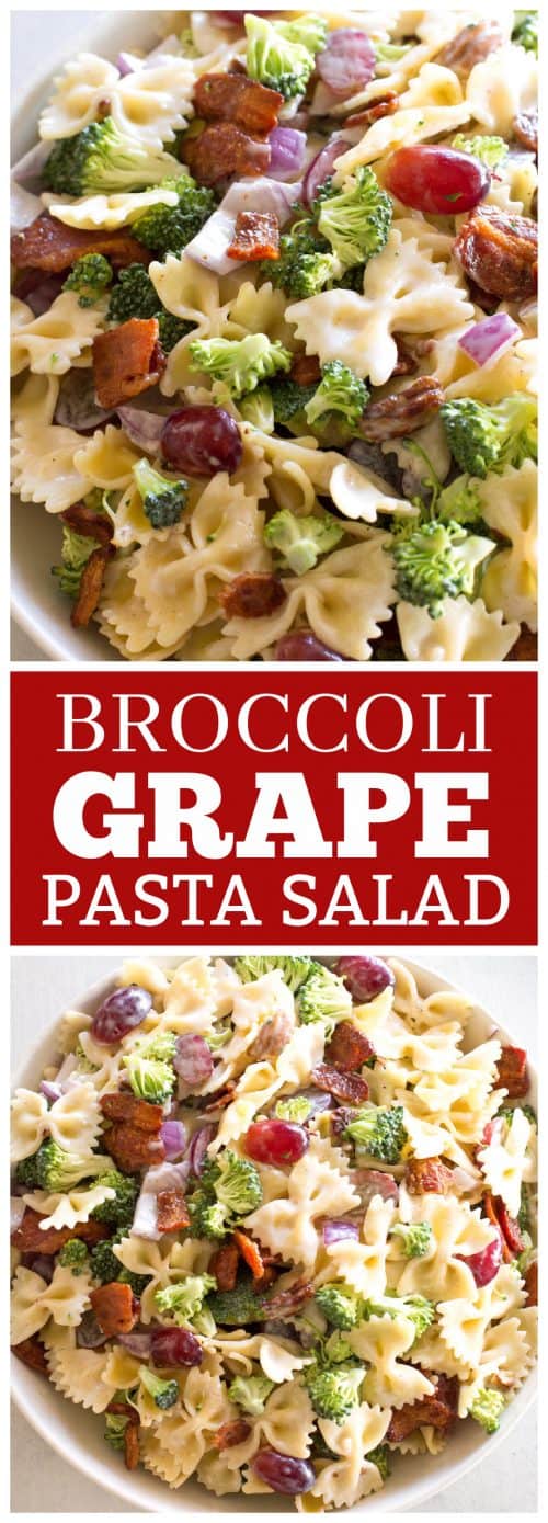 Broccoli Grape Pasta Salad | The Girl Who Ate Everything