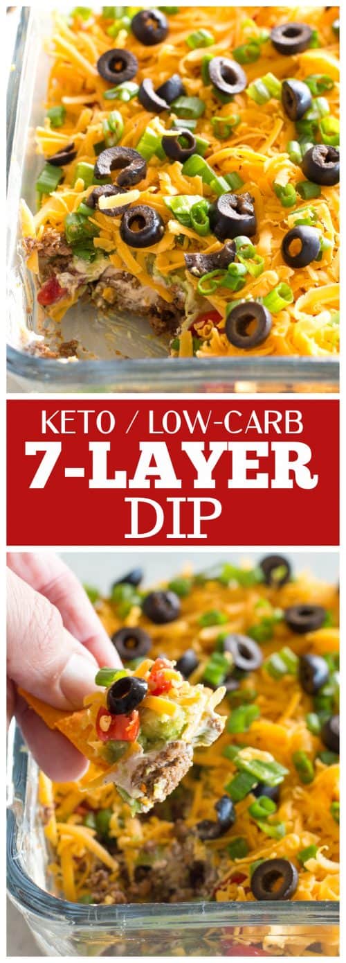 Keto Seven Layer Dip - The Girl Who Ate Everything