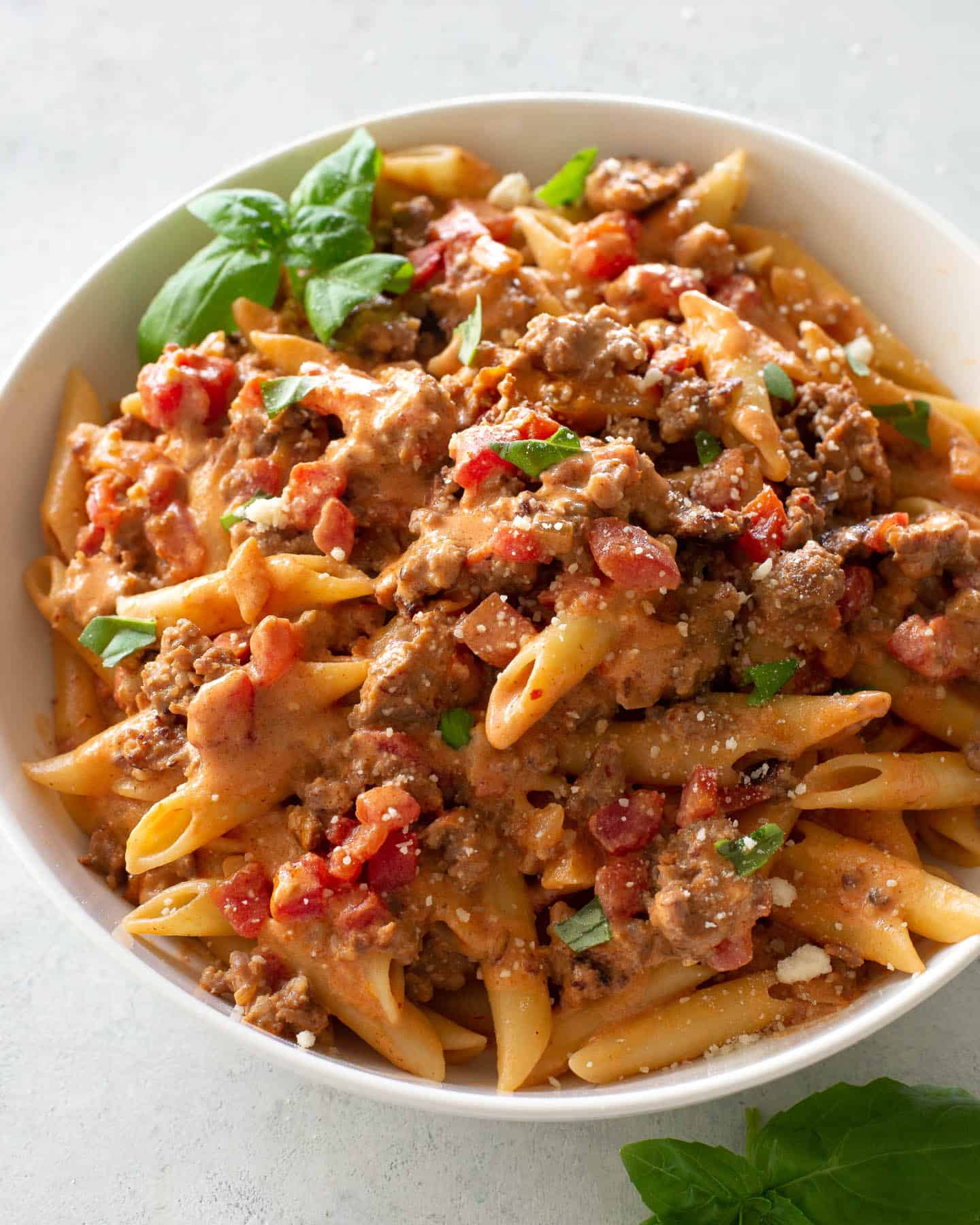 Creamy Sausage and Tomato Pasta (+VIDEO) - The Girl Who Ate Everything