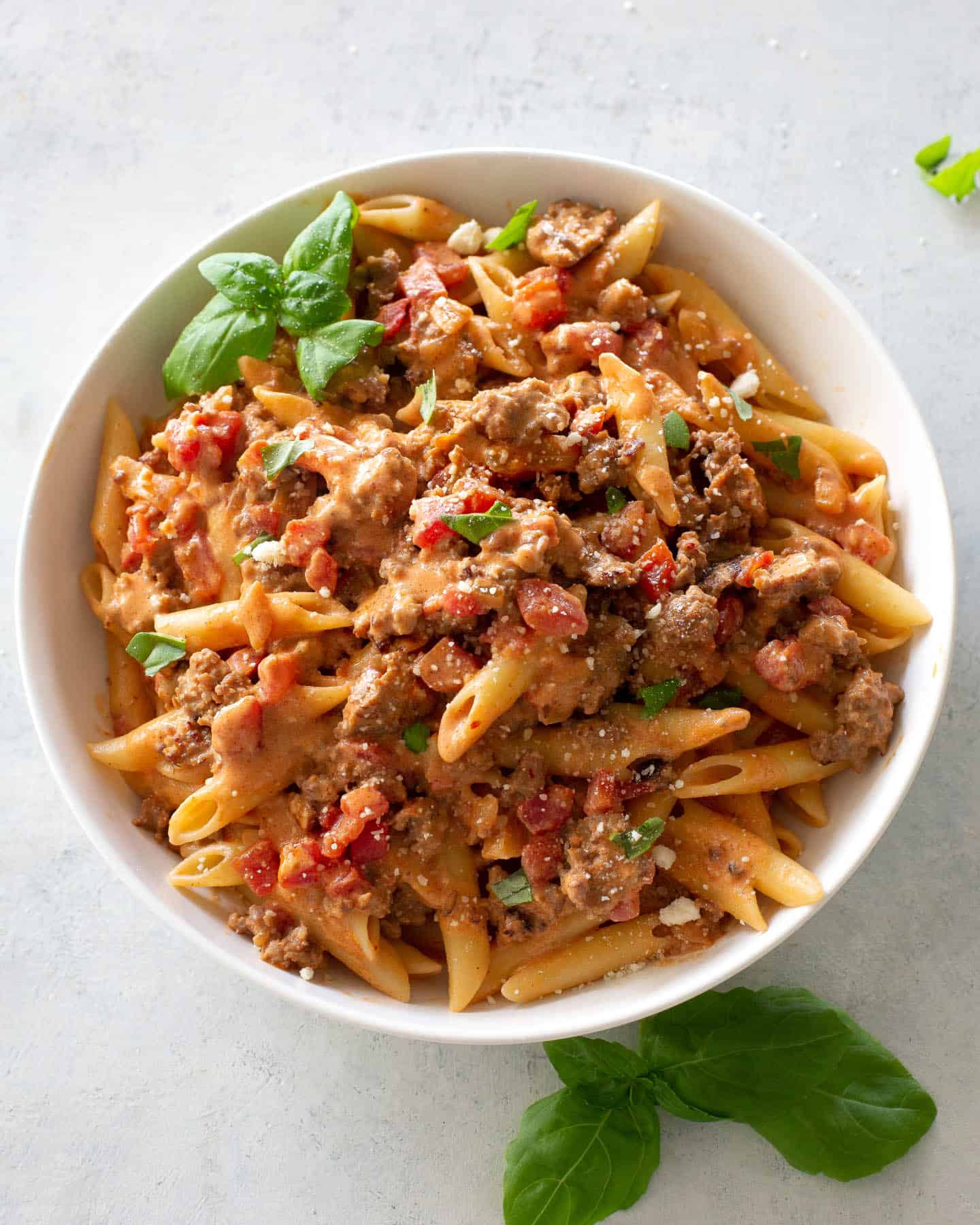 Creamy Sausage and Tomato Pasta | The Girl Who Ate Everything