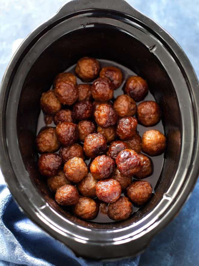 BBQ and Grape Jelly Meatballs