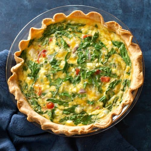 Spinach and Feta Quiche - The Girl Who Ate Everything