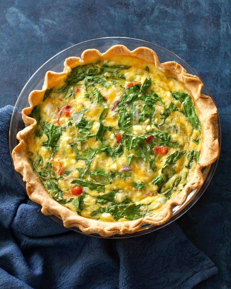 Spinach and Feta Quiche - The Girl Who Ate Everything