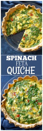 Spinach And Feta Quiche - The Girl Who Ate Everything