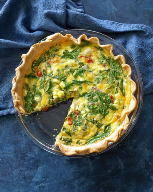 Spinach and Feta Quiche - The Girl Who Ate Everything