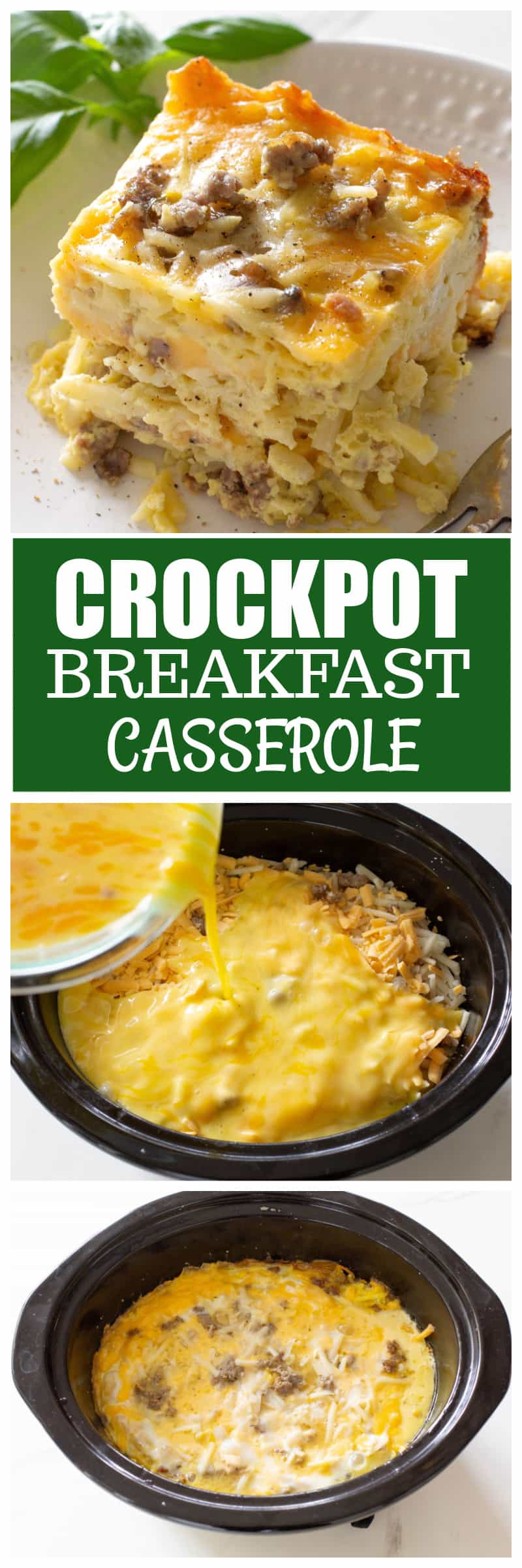 Crock Pot Breakfast Casserole - Brown Eyed Baker