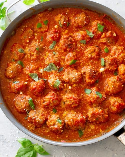 The Best Italian Meatball Recipe - The Girl Who Ate Everything