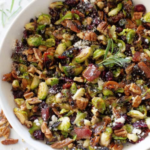 Warm Brussels Sprouts Salad - The Girl Who Ate Everything