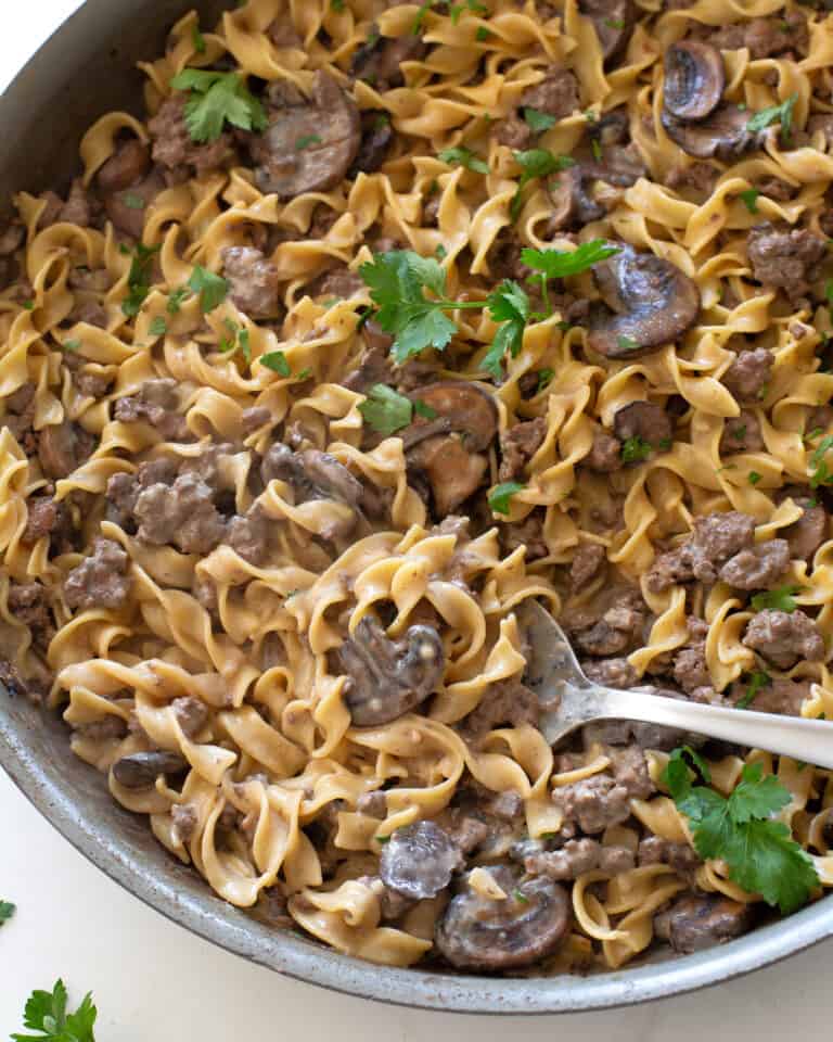 One-Pot Beef Stroganoff - The Girl Who Ate Everything