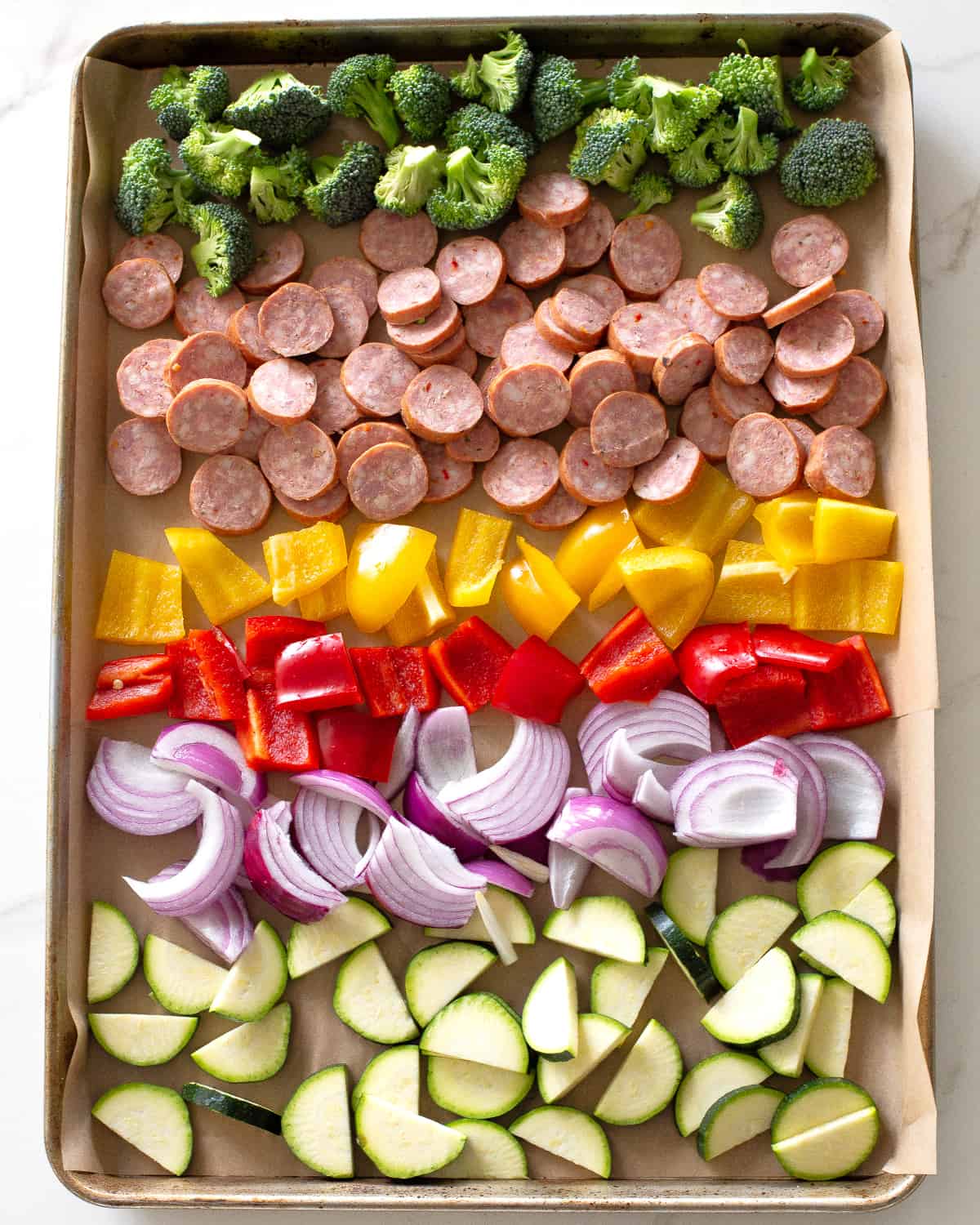 Sheet Pan Chicken Sausage and Veggies - All the Healthy Things
