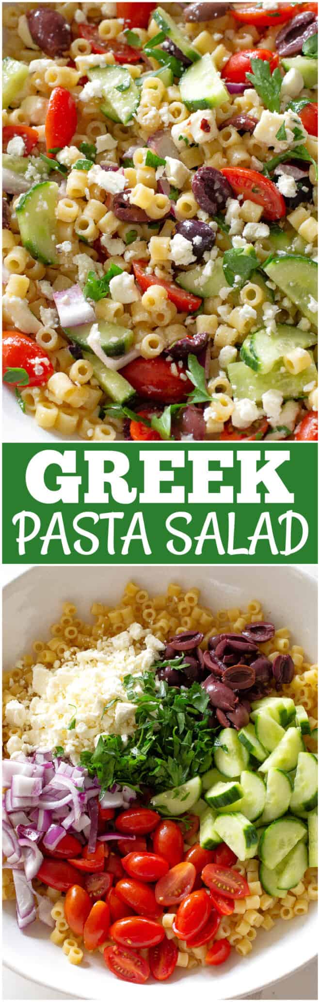 Greek Pasta Salad - The Girl Who Ate Everything