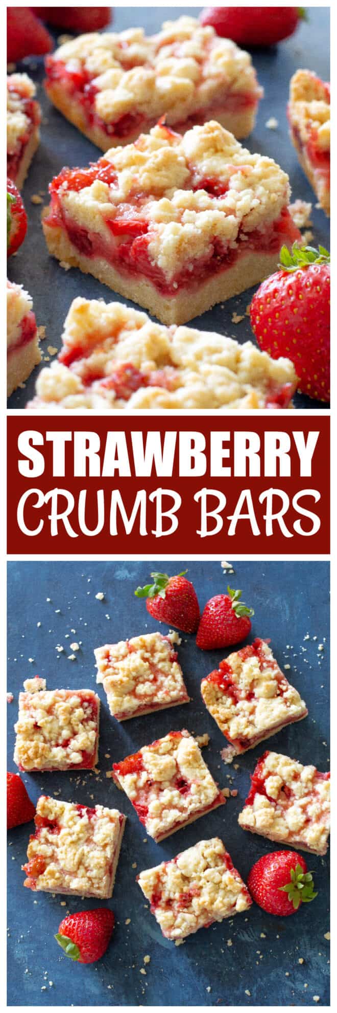 Strawberry Crumb Bars - The Girl Who Ate Everything