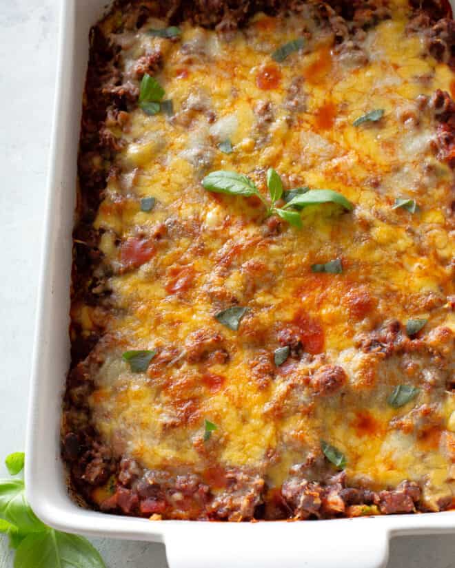 Zucchini Pizza Casserole The Girl Who Ate Everything