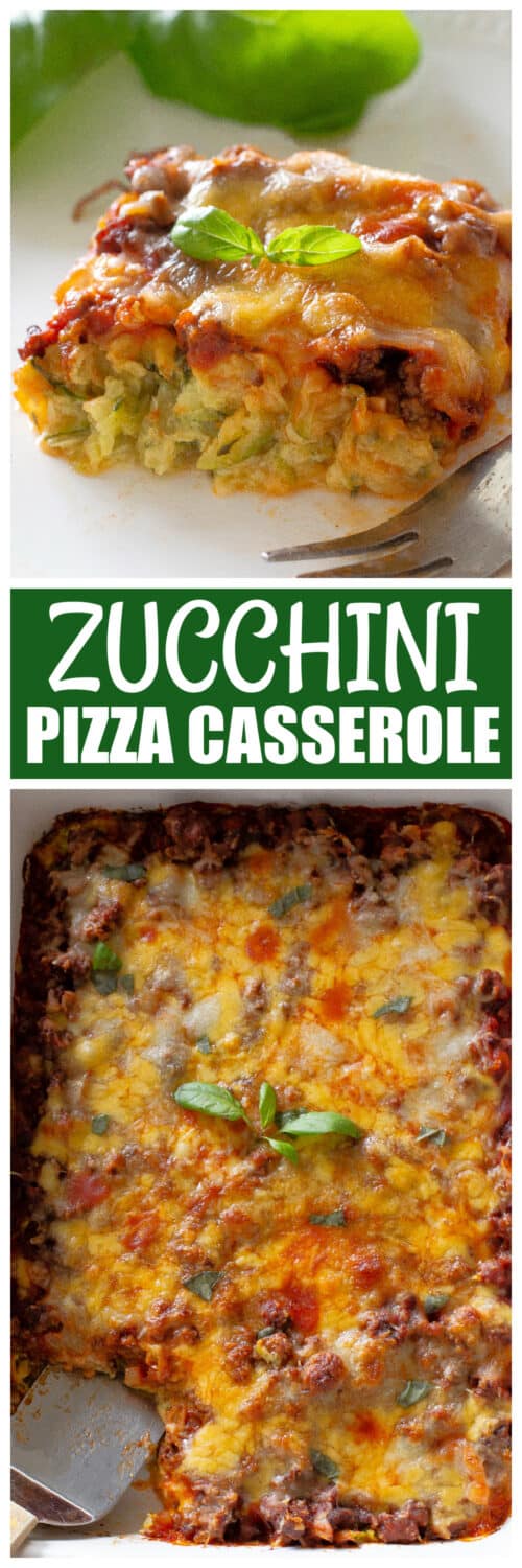 Zucchini Pizza Casserole - The Girl Who Ate Everything