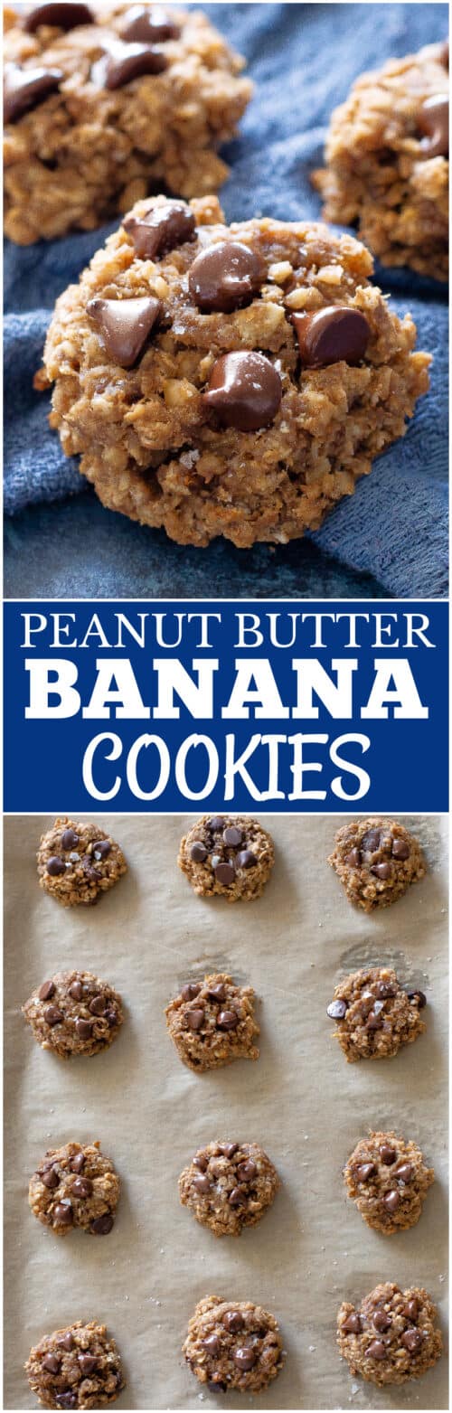 Peanut Butter Banana Cookies - The Girl Who Ate Everything