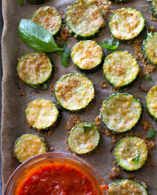 Baked Zucchini Parmesan - The Girl Who Ate Everything