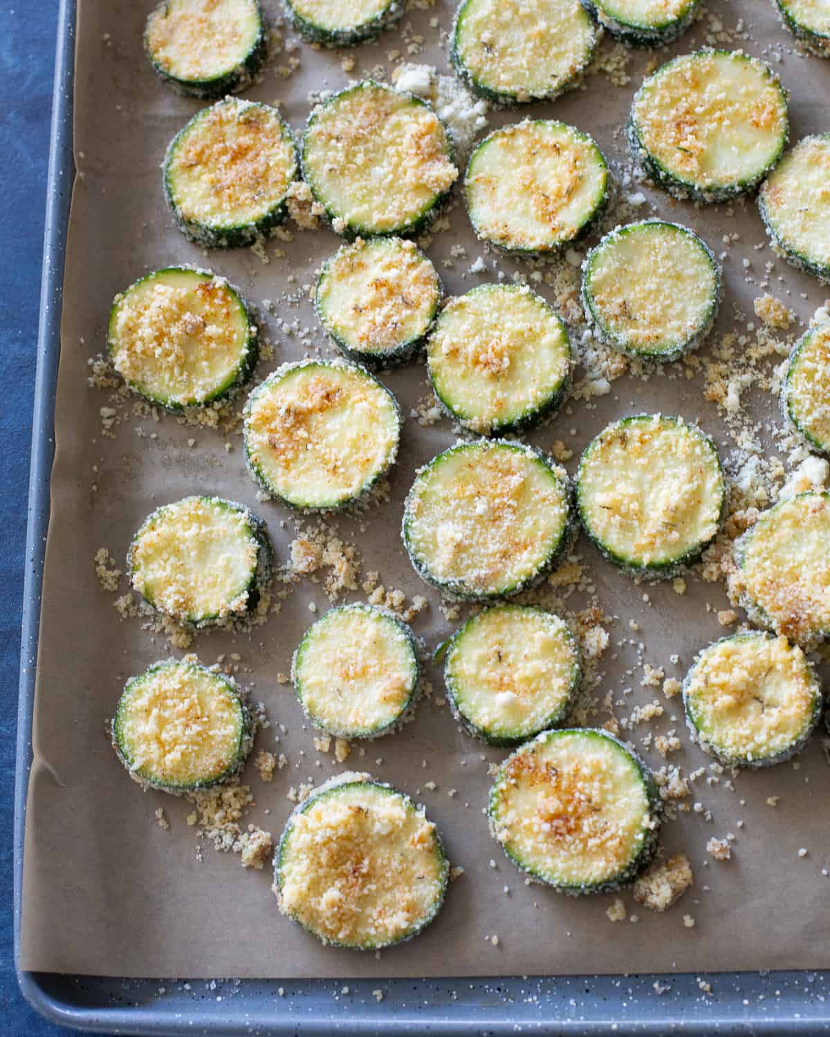 parmesan on zucchini