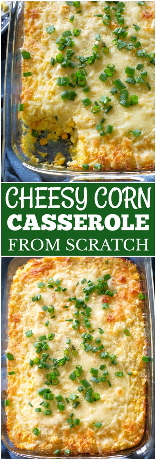 Cheesy Corn Casserole - The Girl Who Ate Everything