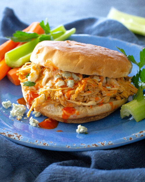 Slow Cooker Buffalo Chicken - The Girl Who Ate Everything