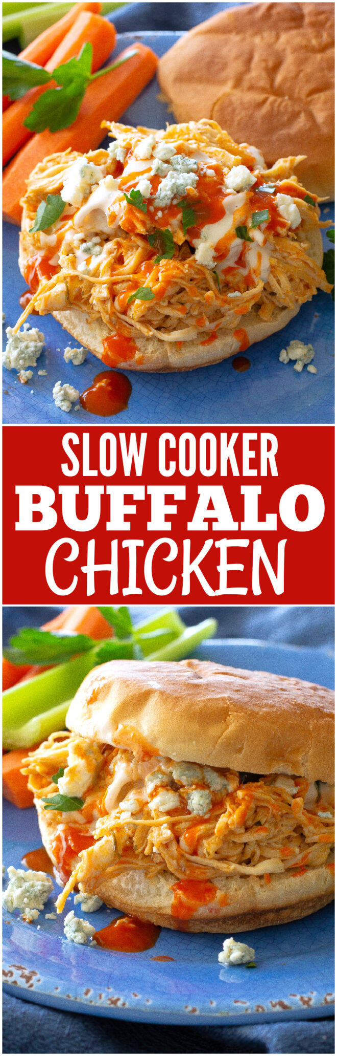 Slow Cooker Buffalo Chicken | The Girl Who Ate Everything