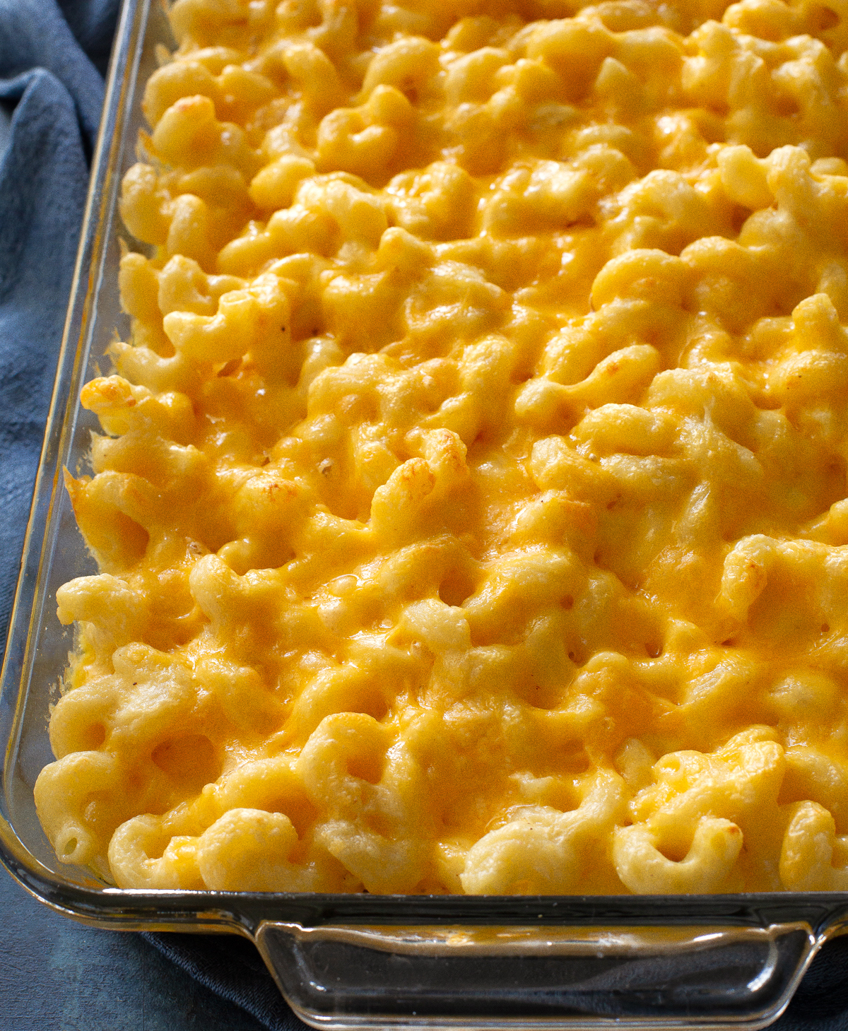 macaroni and cheese in a dish