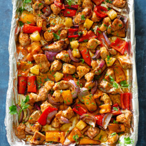 Sheet Pan Hawaiian Chicken