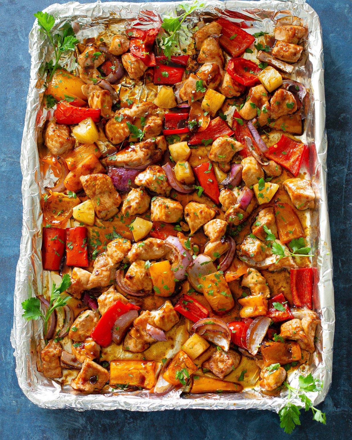 Sheet Pan Hawaiian Chicken