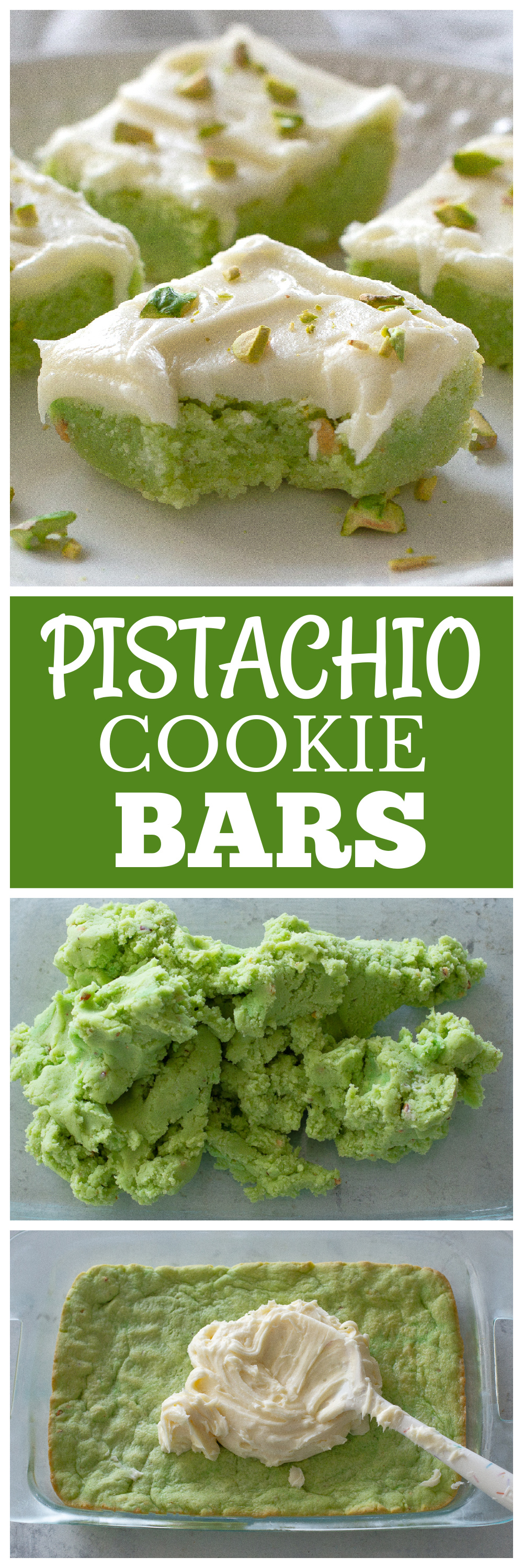 Pistachio Cookie Bars