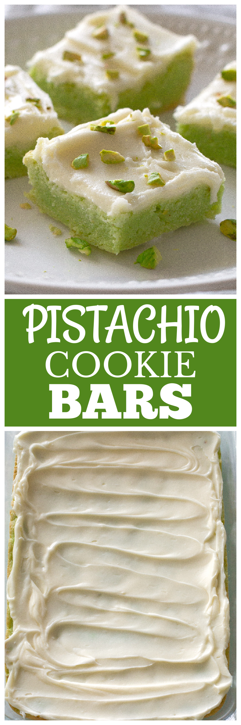 Pistachio Cookie Bars