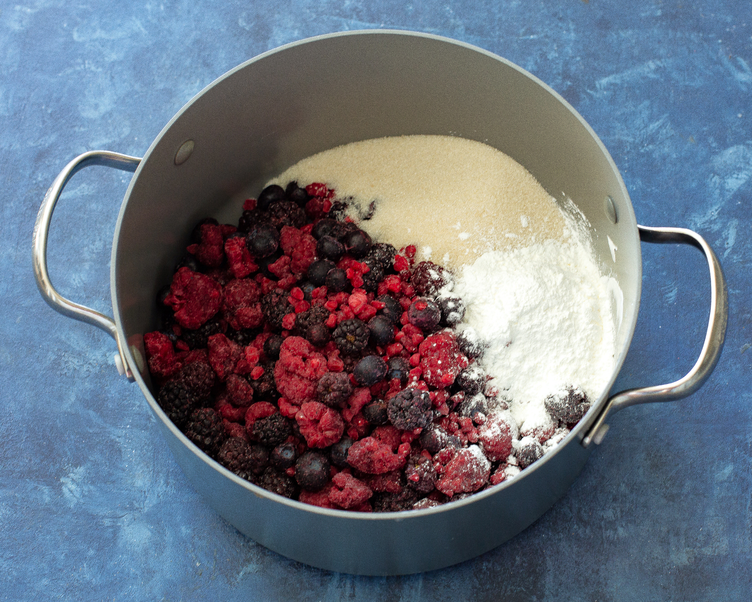 berries in a pot